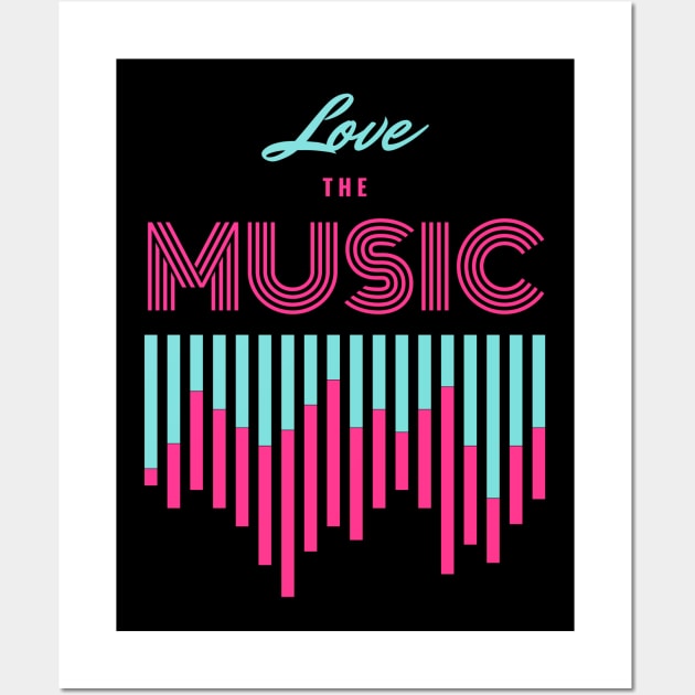 Love The Music Wall Art by GMAT